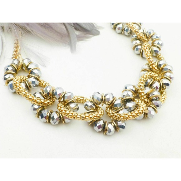AMRITA SINGH Statement Twist Necklace Beaded Gold-Tone Strand - Picture 5 of 6